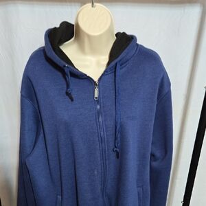 Blue Zip-Up Hoodie